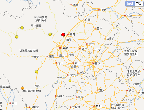 四川绵阳市安县发生43级地震 震源深度13千米
