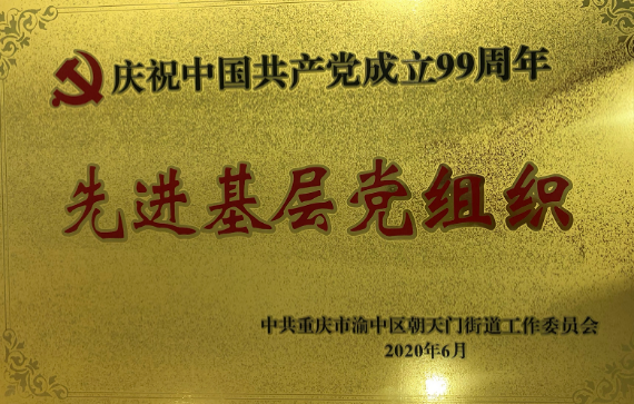 【B】重慶：天驕愛生活黨支部榮獲“先進基層黨組織”稱號