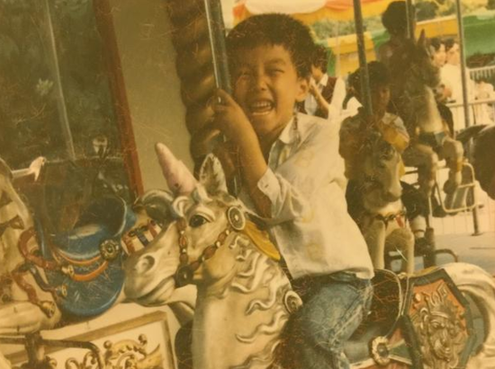 刘翔童年照曝光 帅到遭女友甜问:这是你吗？