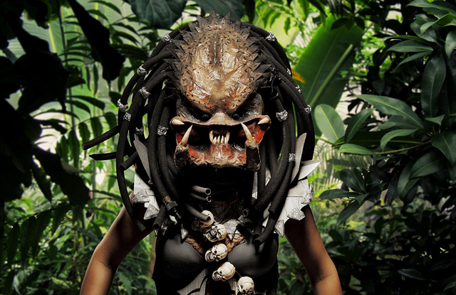 (网页截图) 恐怖狼人妆.(网页