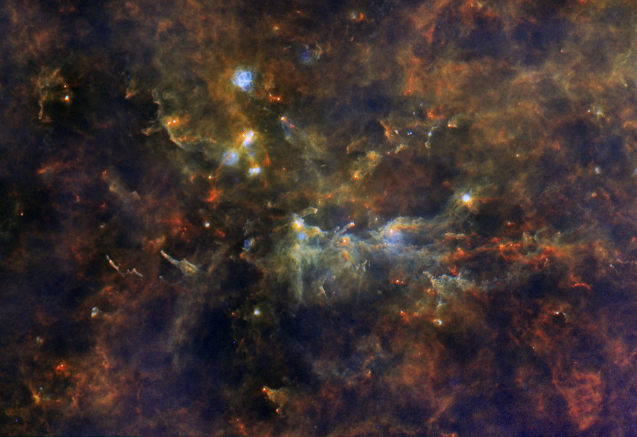 太空望远镜拍摄宇宙“惊涛骇浪”：震撼如油画