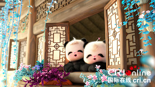 PK功夫熊猫 成都诞生史上最萌3D熊猫动画