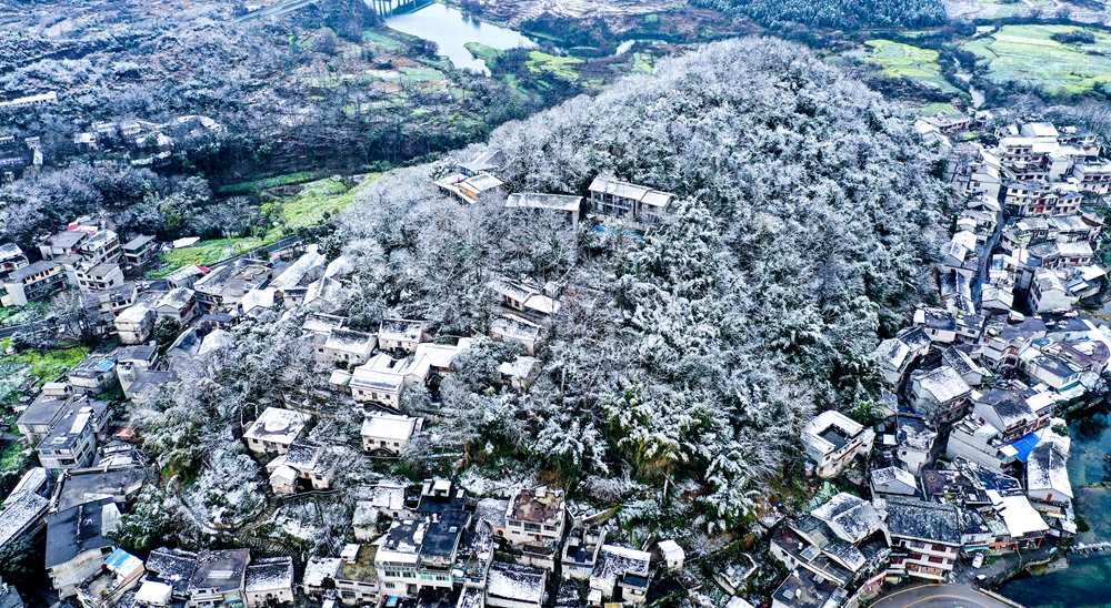 貴州黃果樹：銀裝素裹 雪景美如畫_fororder_2