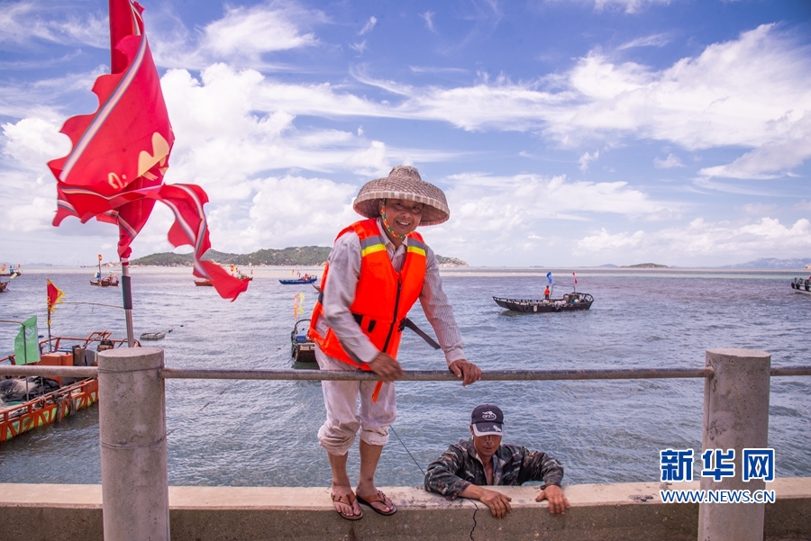 【焦点图】开洋看海 渔悦沙埔