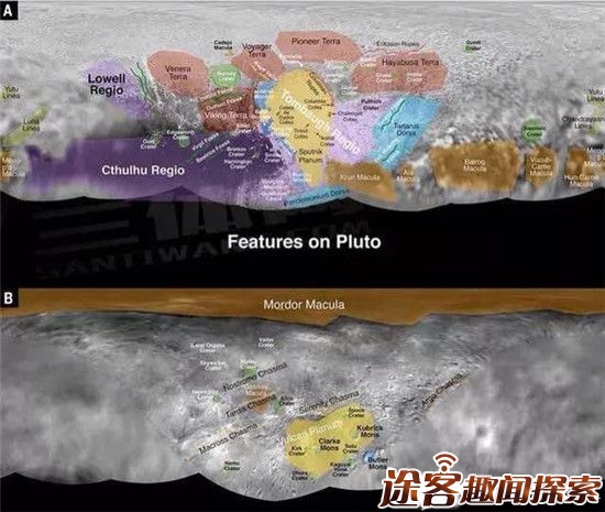 冥王星表面有着各种各样的奇怪地貌,同时也是一个色彩斑斓的世界。1930年,美国天文学家克莱德·汤博发现了冥王星,此后我们一直没有派遣探测器前往这颗太阳系边缘的天体,直到新视野号探测器任务中我们才对其有所了解。