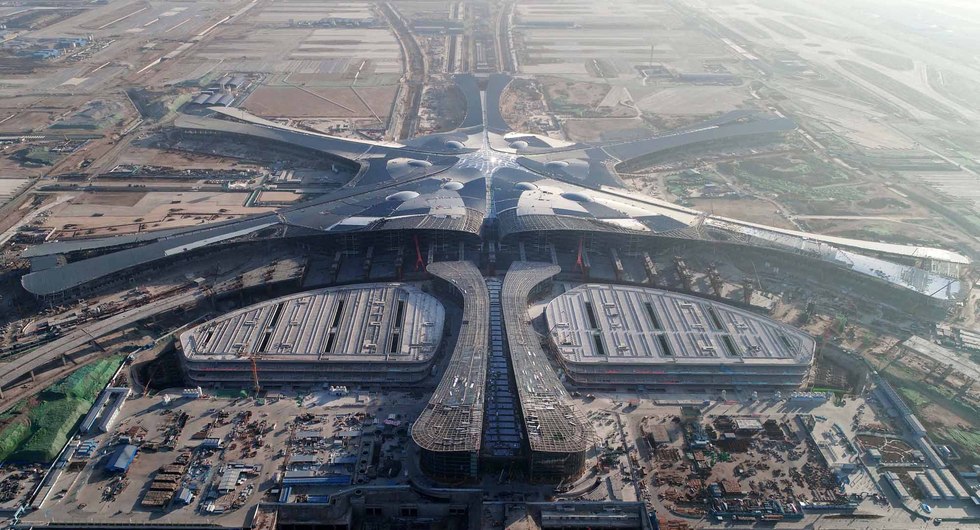 日出东方—— 北京新机场主航站楼工程封顶封围