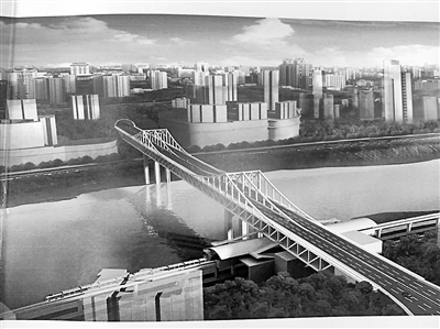 【社会民生】曾家岩大桥吊装第一块钢桁梁 桥面有望年内合龙