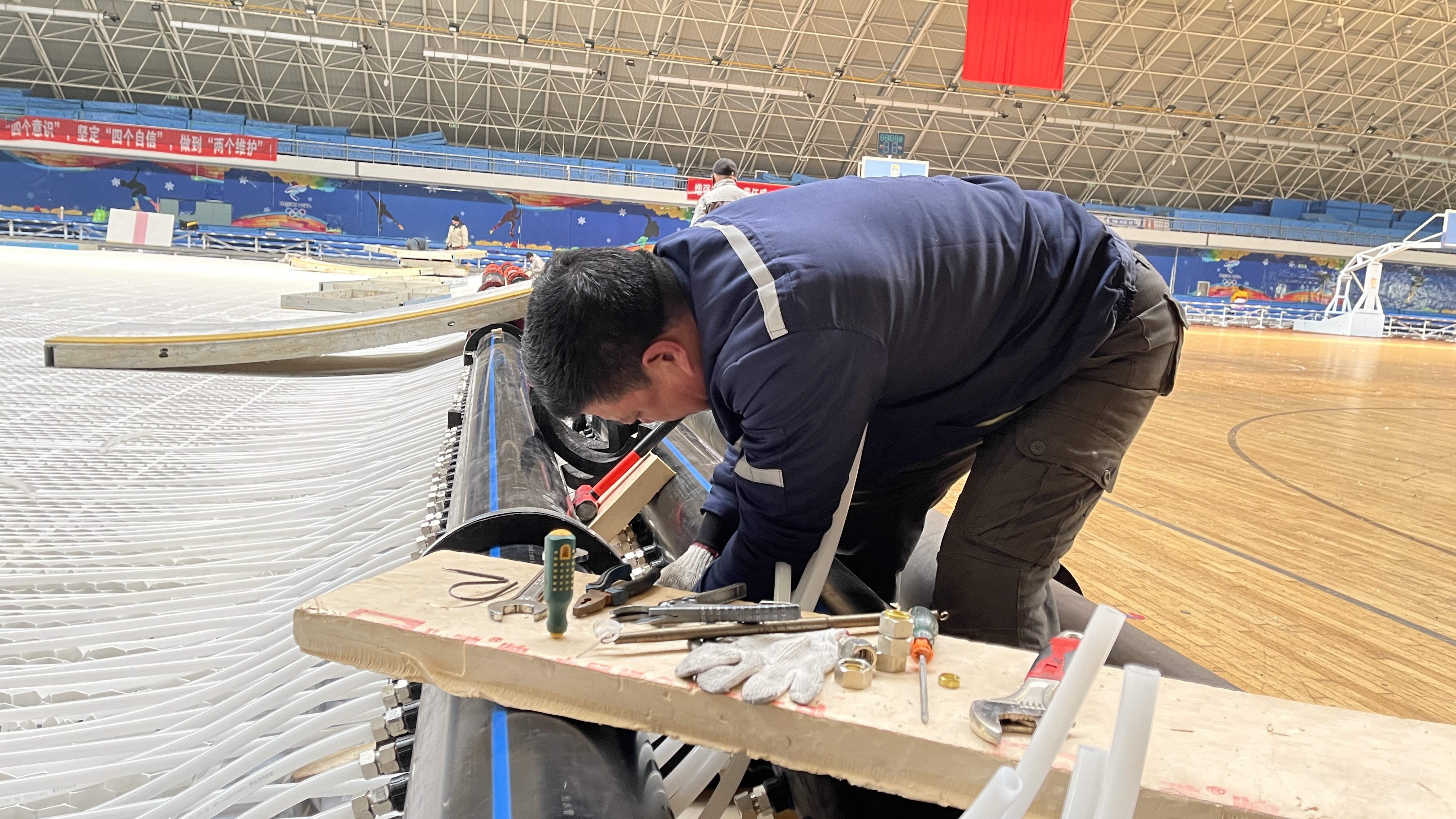 全国首块模块式标准化可移动冰场，来了解下！