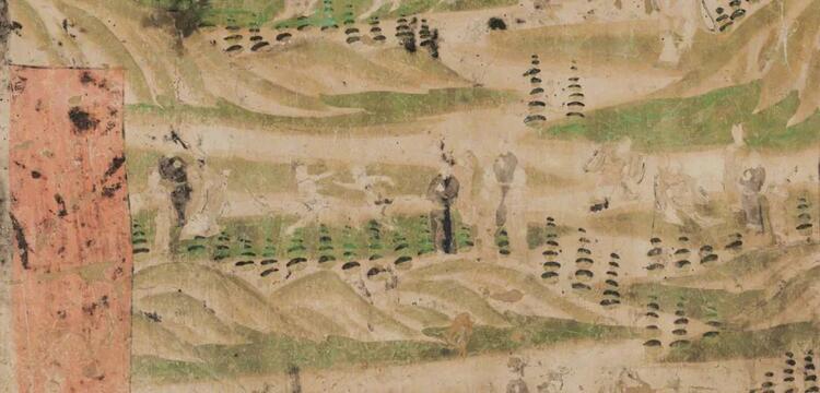 《艺术里的奥林匹克》探寻敦煌壁画中的“没骨”写意——摔跤组图