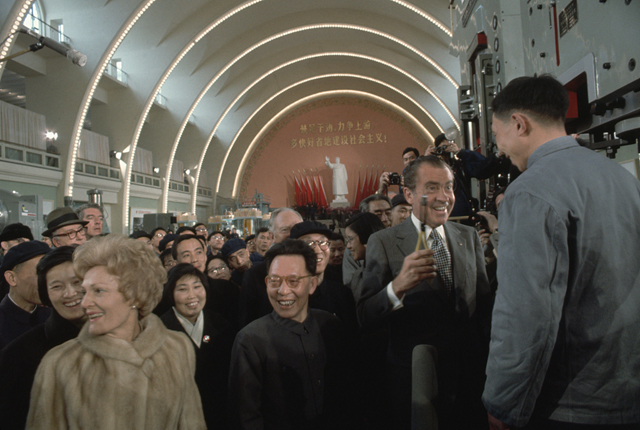 Ngayong araw sa kasaysayan: historikal na pagdalaw sa Tsina ni dating Pangulong Richard Nixon ng Amerika, nagsimula  noong Pebrero 21, 1972_fororder_20220221MaoNixon4640