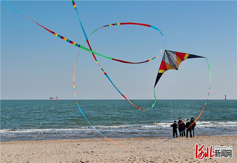 河北秦皇岛：风筝飞舞 乐享春光