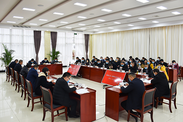 以学践行助推高质量发展 自贡高新区召开党工委扩大会议_fororder_2会议现场（摄影-赵丽）