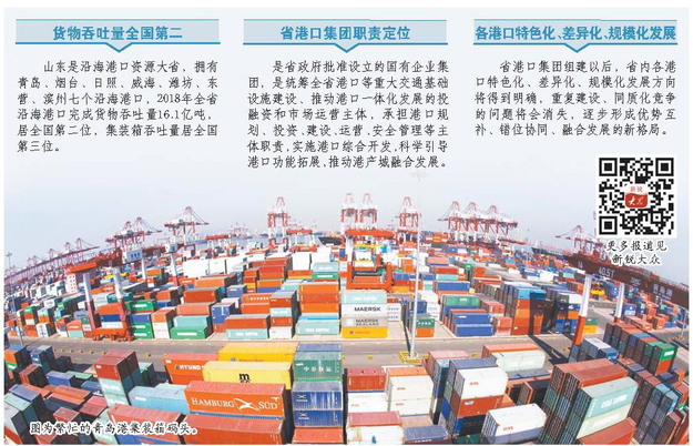 山東沿海港口邁入一體化發展