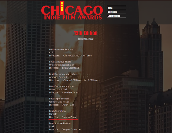 《奇迹》动画短片荣获第12届芝加哥独立电影奖“最佳动画奖”_fororder_微信图片_20220224174709