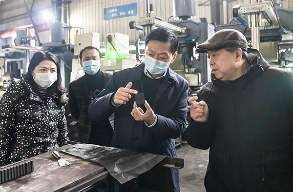 自贡市富顺县委书记杨斌开展工业企业集中调研服务月活动_fororder_调研现场