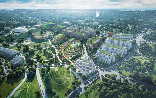 落地未来科技城 四川天府绛溪实验室载体预计今年6月建成_fororder_国际科教园区鸟瞰图