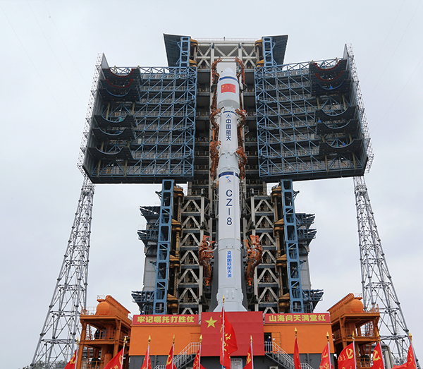 发射台现场 供图 成都大运会执委会瞄准"科技大运",大运号卫星也将以"