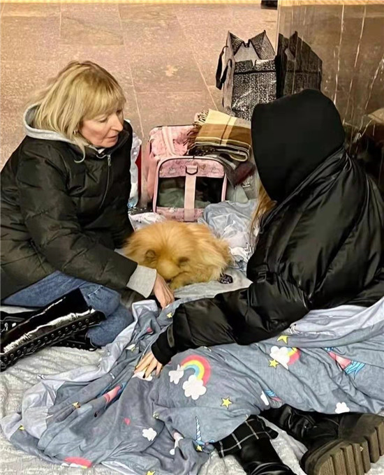 在基辅地铁站避难的宠物_fororder_5