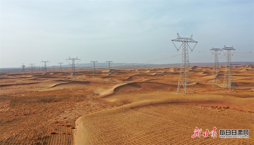 【要聞列表+鄉村振興標題列表】河西走廊750千伏特高壓電網跨越沙漠賦能西部振興