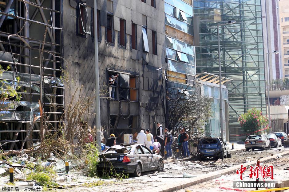 黎巴嫩布洛姆銀行總部大樓發生爆炸