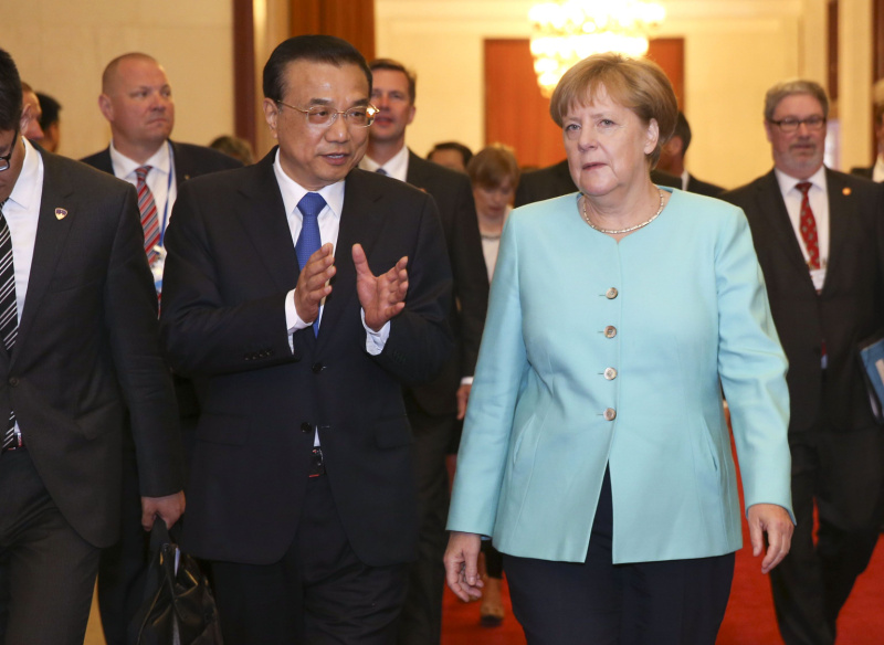 李克強與德國總理默克爾共同主持第四輪中德政府磋商