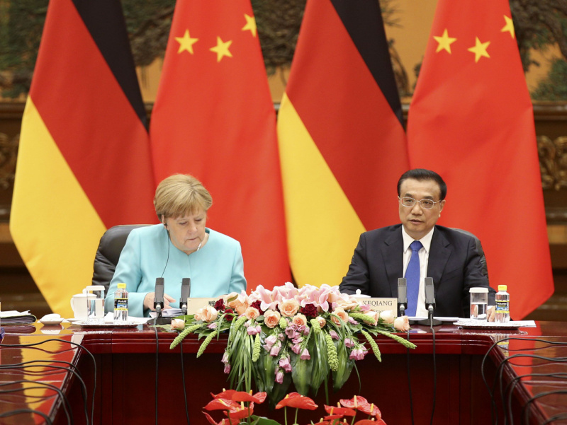 李克強與德國總理默克爾共同主持第四輪中德政府磋商
