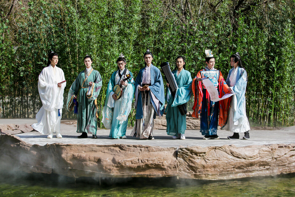 "竹林七贤"表演现场