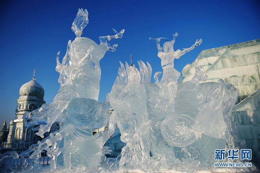 哈爾濱國際組合冰冰雕比賽落幕