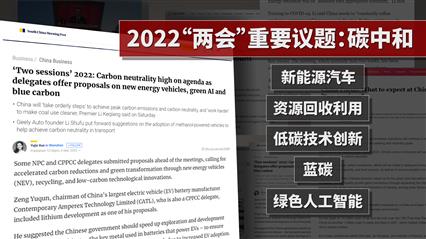 兩會世界觀｜外媒給出“明證”：中國的“雙碳”行動真夠實在！