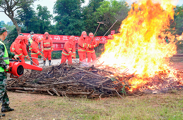 自贡市贡井区开展2022年森林火灾综合应急演练