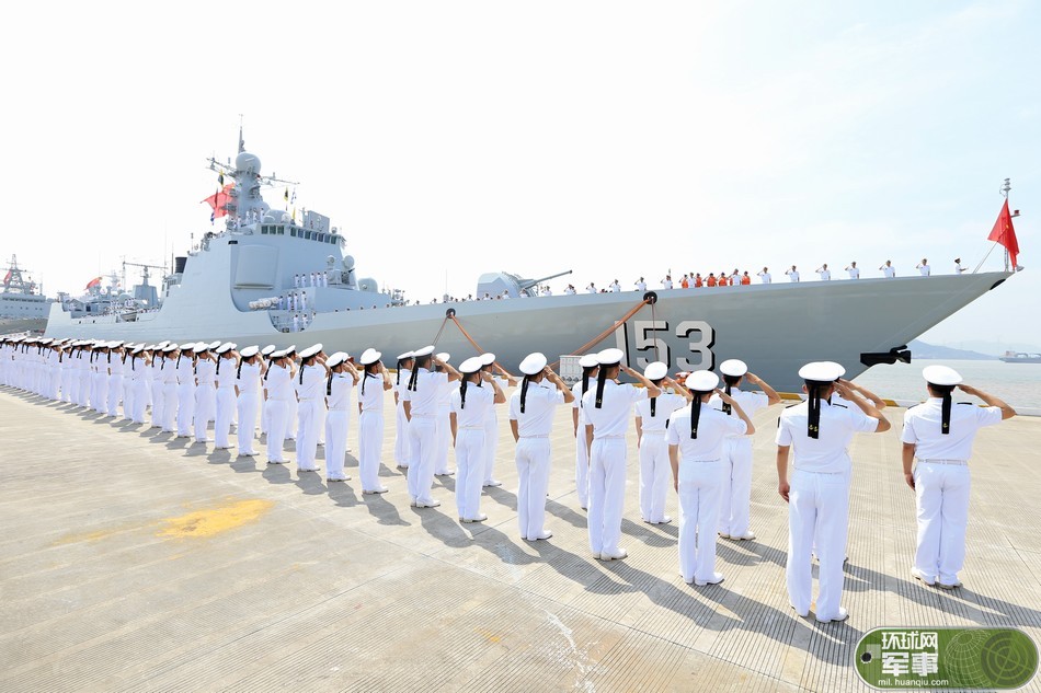 中國海軍編隊起航赴環太軍演