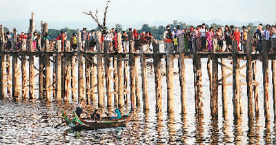 來緬甸，看世界最長的柚木橋