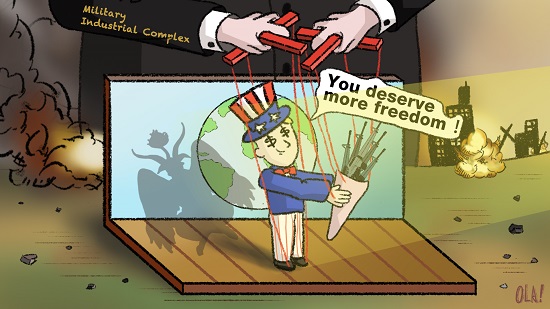 （热点观察 漫评）谁是俄乌冲突的幕后黑手？_fororder_1