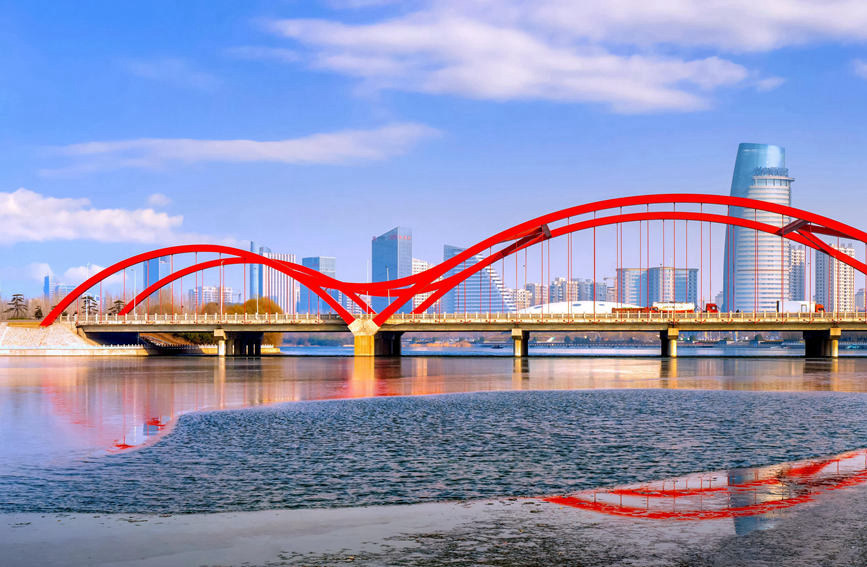 河南鹤壁生态淇河再现诗经美景