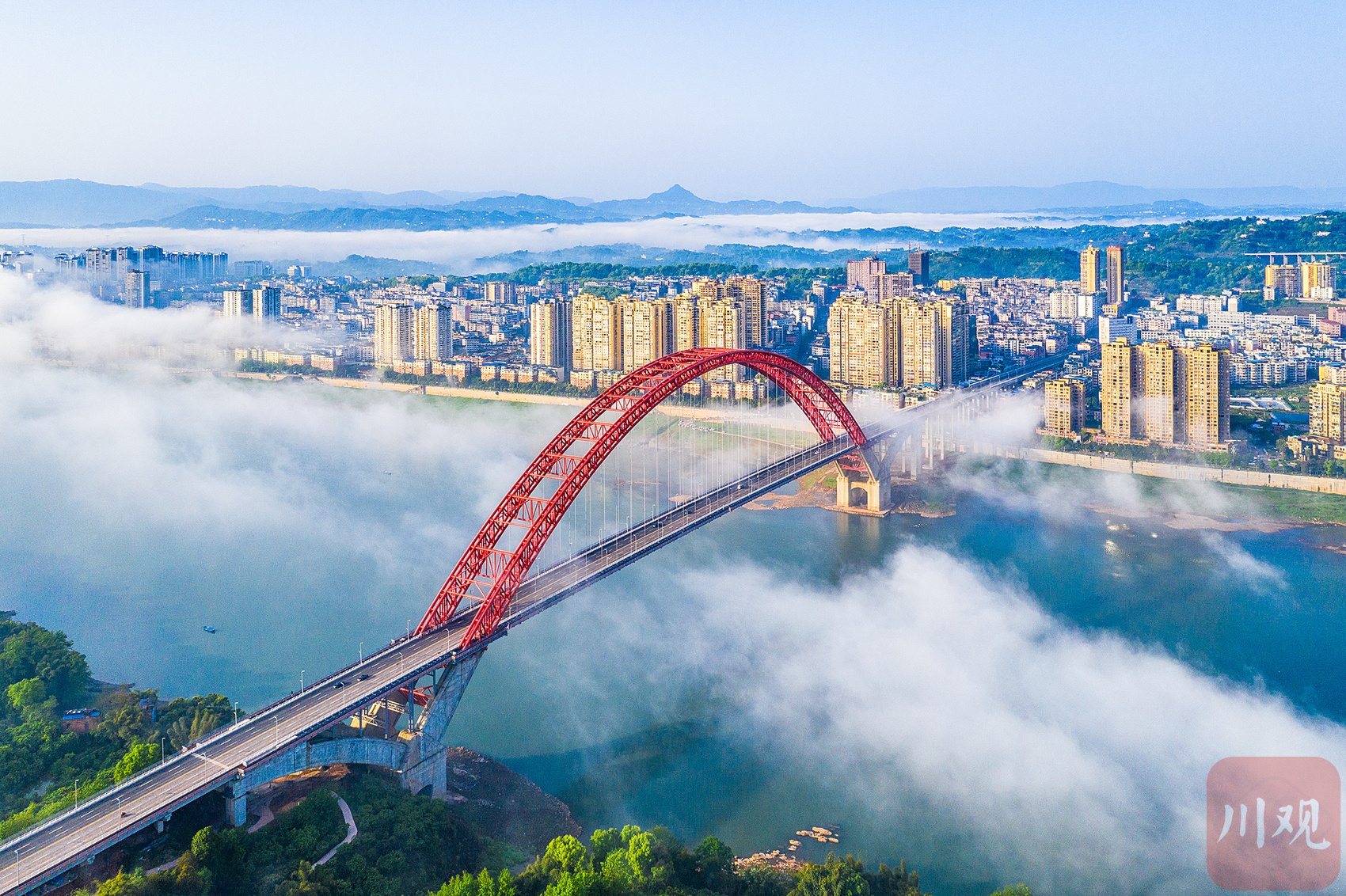 （转载）晨雾缭绕 来瞰生态城市之美