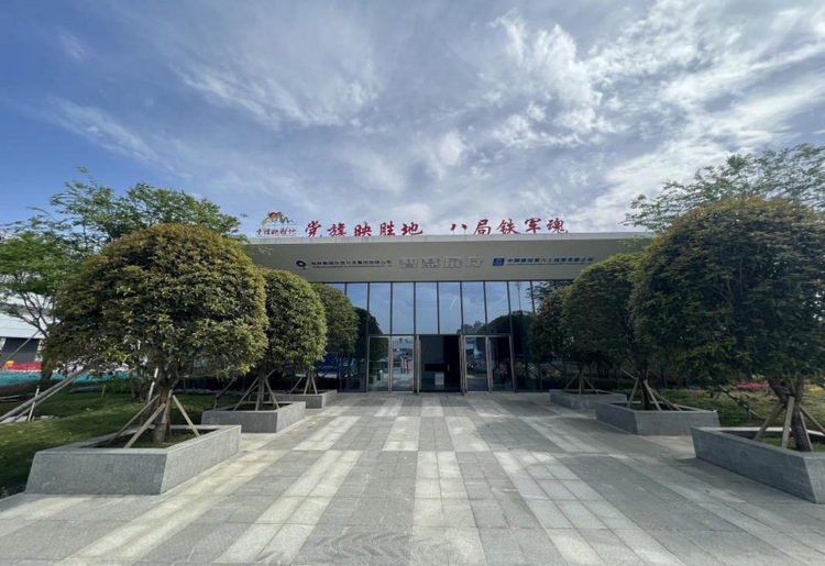 桂林国际会展中心项目已建起一座党建智慧展厅