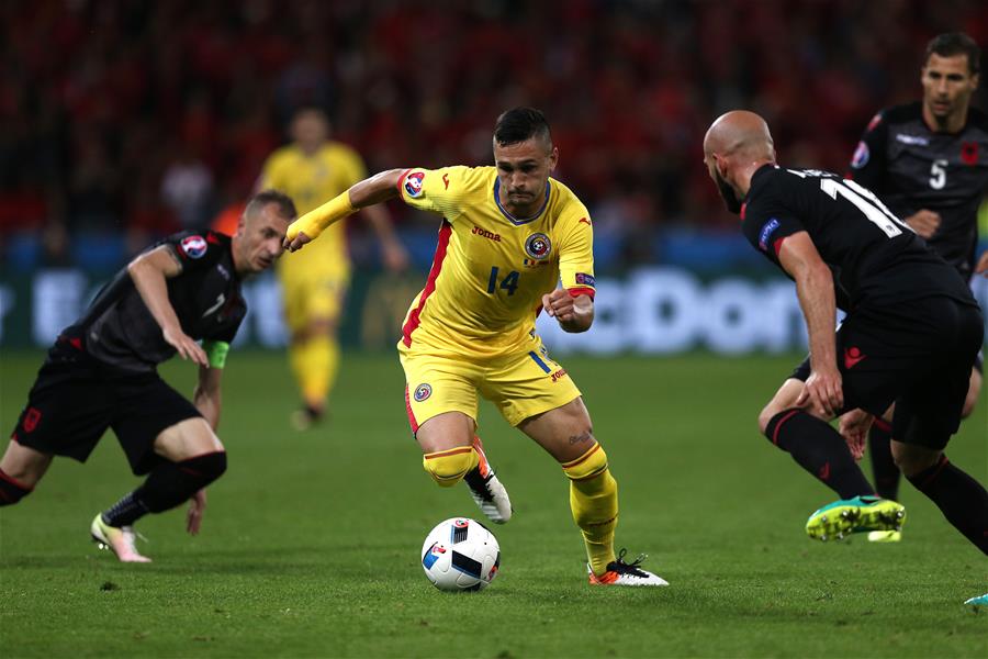 欧锦赛小组赛：阿尔巴尼亚胜罗马尼亚