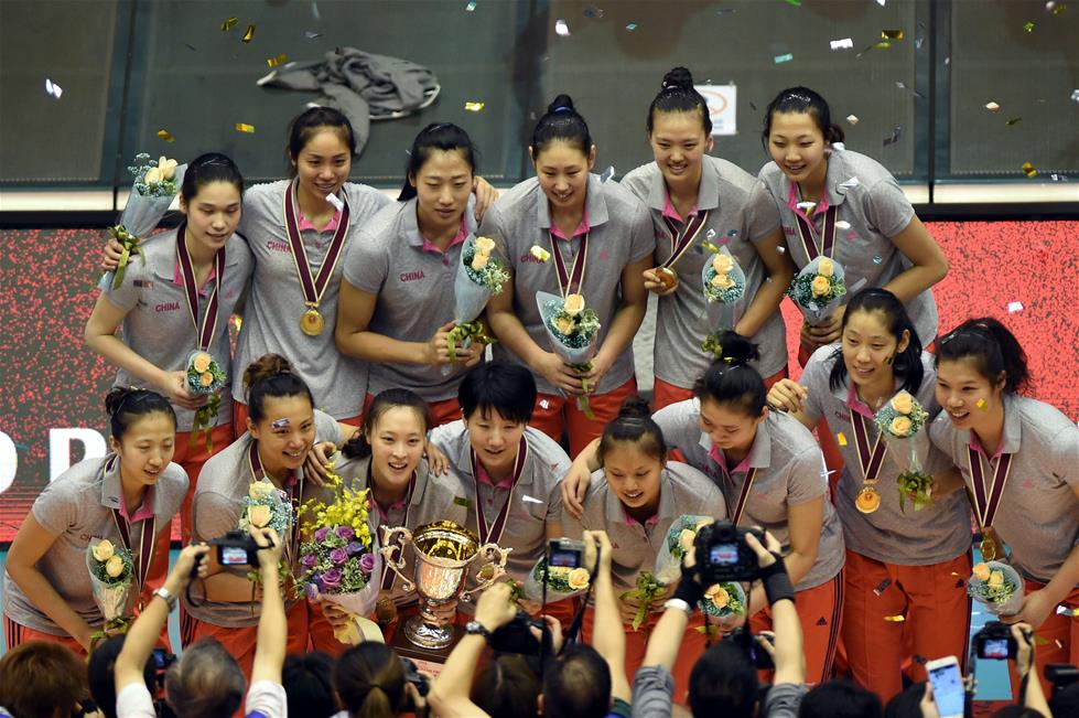 世界女排大奖赛澳门站：中国队夺冠