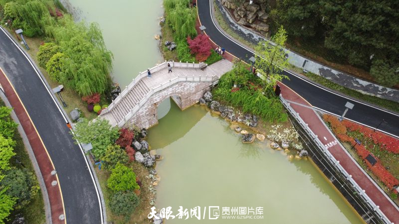 遵义仁怀：绿色城市公园 市民休闲的好去处