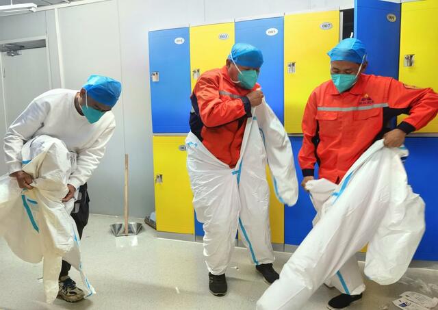 浙江金华金东区“环卫大白”助力疫情防控_fororder_图片1