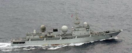 日防卫省称中国一艘军舰近日在钓鱼岛附近反复航行