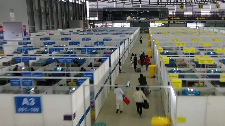 Vakaların arttığı Shanghai’da dev sahra hastanesi hazır_fororder_VCG111376728664