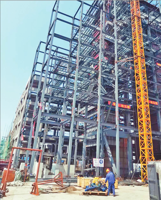 慶安慶翔80兆瓦生物質熱電聯産項目建設正酣