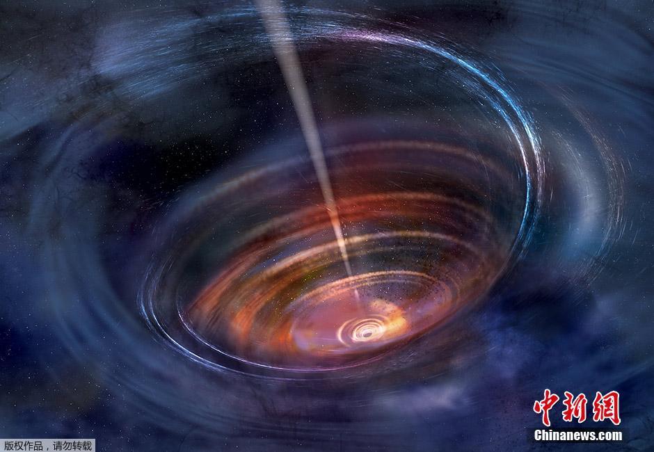 NASA展示休眠黑洞吞噬恒星细节图