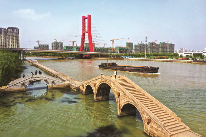 吴江运河公园图片