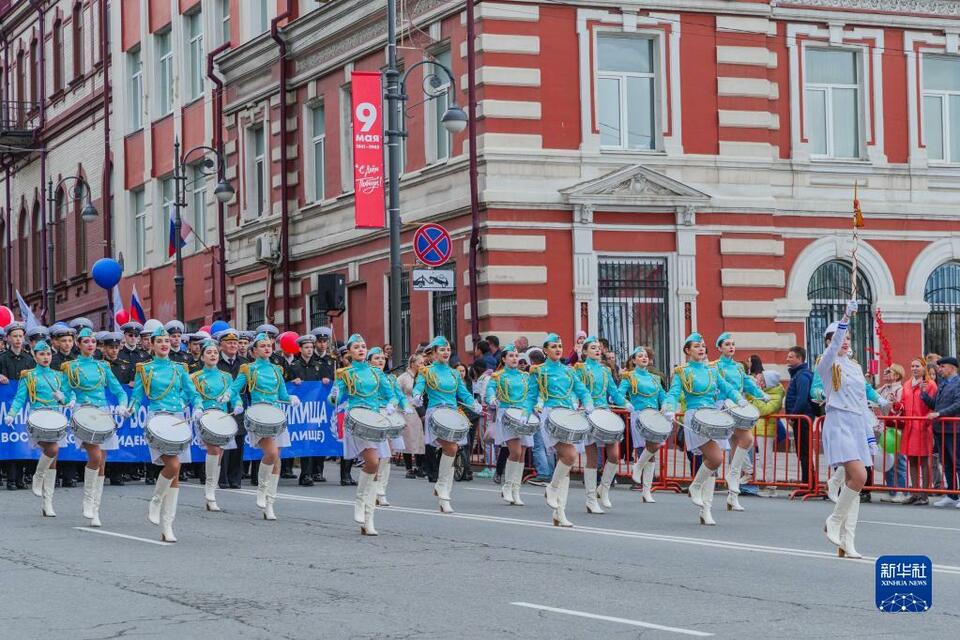 俄罗斯远东庆祝“五一”国际劳动节
