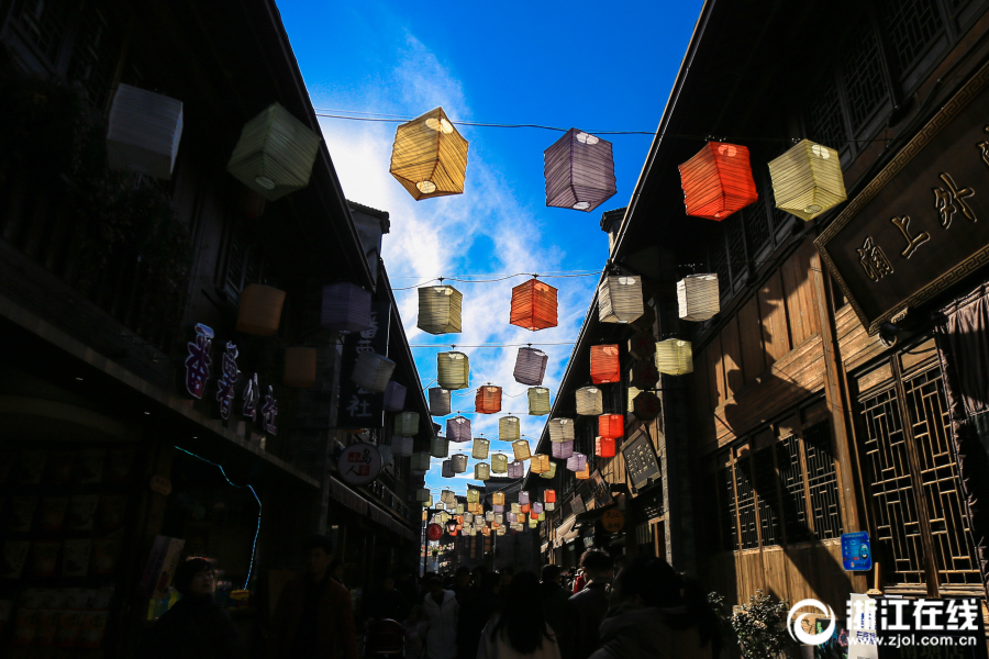 宁波：南塘老街冬景美