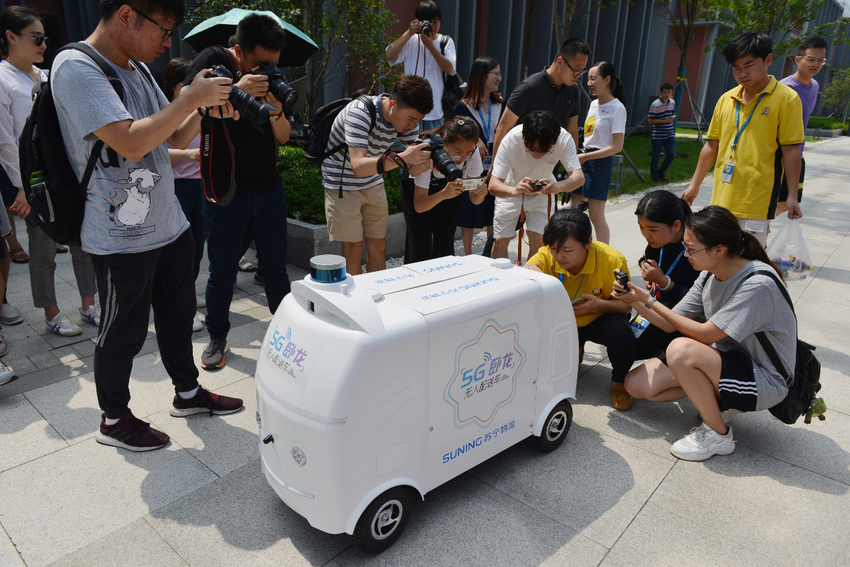 （供稿 企業列表 三吳大地南京 移動版）5G無人配送車在南京進行全國首次實測