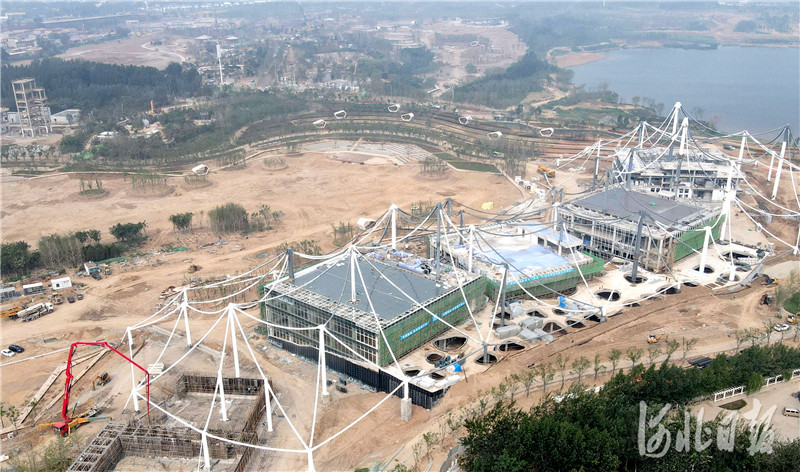 河北邯郸： 河北省第四届园林博览会工程进展顺利