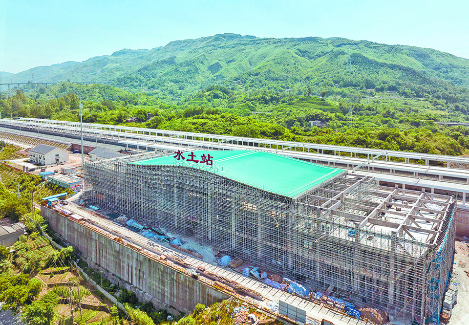重庆：铁路东环线水土站施工进入收尾阶段